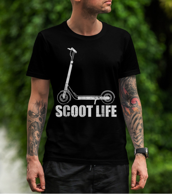 Scoot Life Kick Scooter Riders Mens T-Shirt