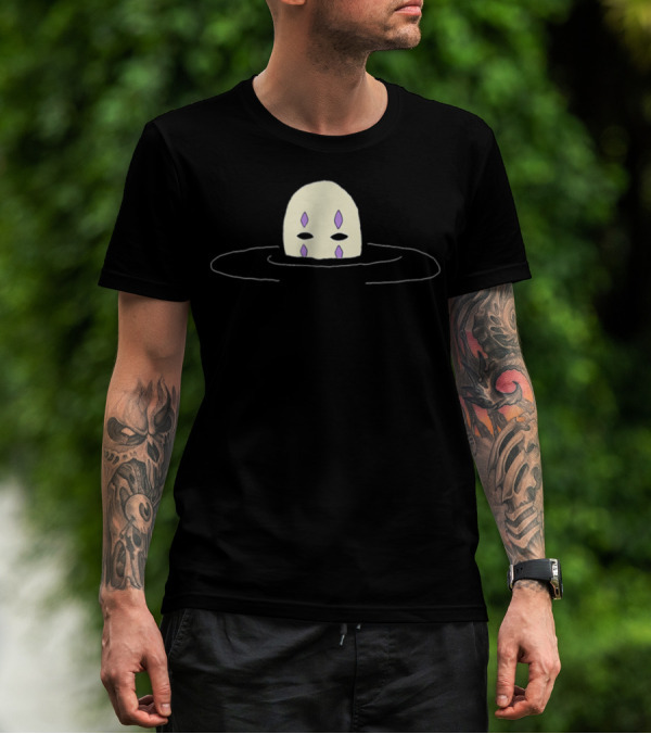 No Face Spirited Away Pastel Aesthetic Grunge Floating Mask T-Shirt