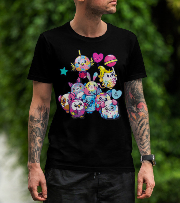 Pikmi Pops Friends So Cute Party With Colorful Characters T-Shirt