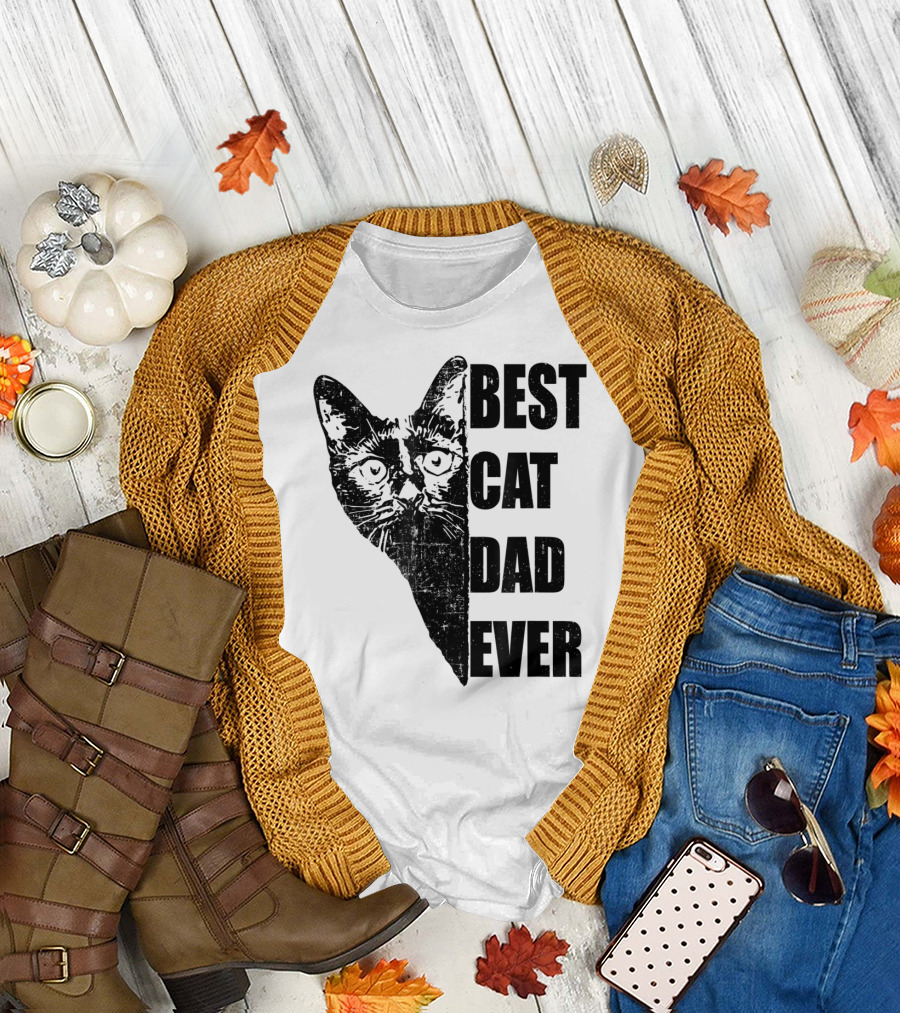 BEST CAT DAD EVER T-Shirt