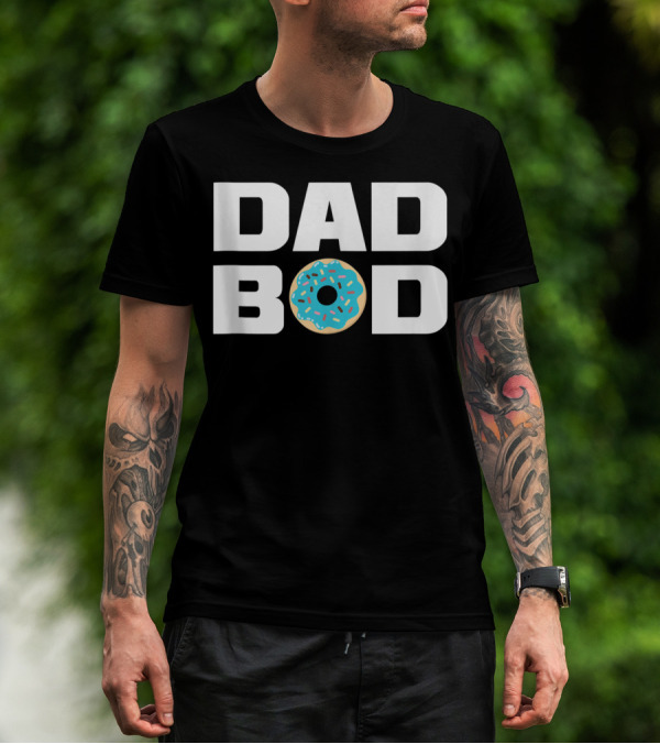 Dad Bod Donut Fitness Gym Mens T-Shirt
