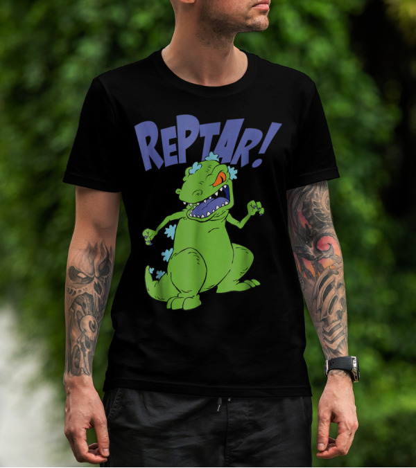 Reptar Rugrats Nickelodeon Animated Dinosaur Character T-Shirt