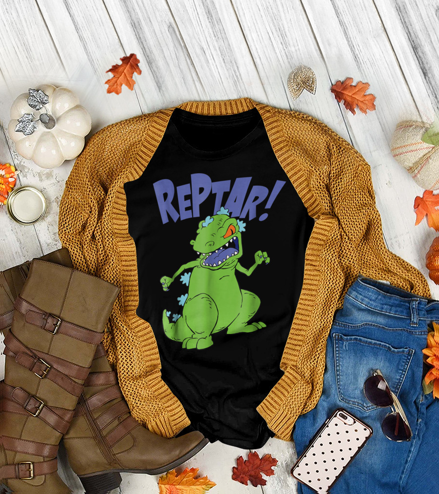 Reptar Rugrats Nickelodeon Animated Dinosaur Character T-Shirt
