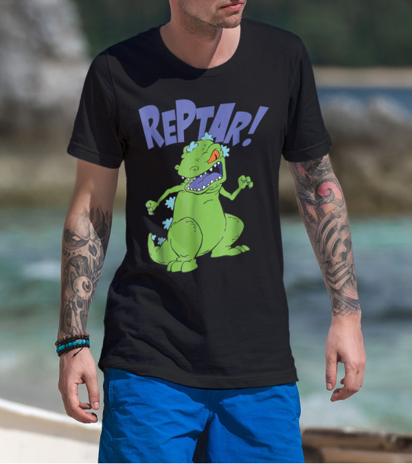 Reptar Rugrats Nickelodeon Animated Dinosaur Character T-Shirt