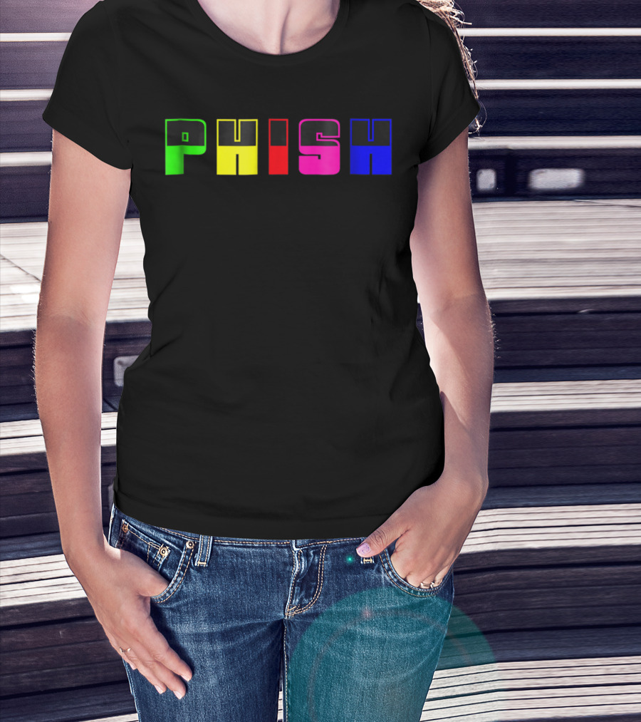Nite Lite PHISH Neon Color Blocks T-Shirt