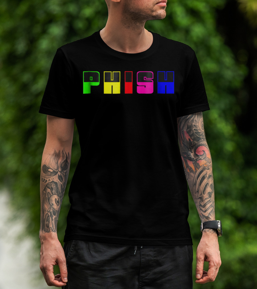 Nite Lite PHISH Neon Color Blocks T-Shirt