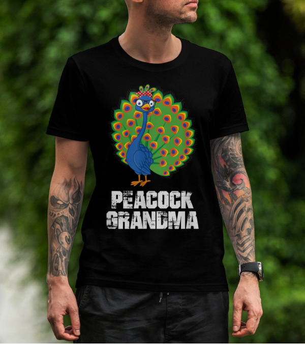 Peacock Grandma Birthday Nana T-Shirt