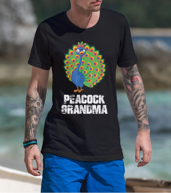 Peacock Grandma Birthday Nana T-Shirt
