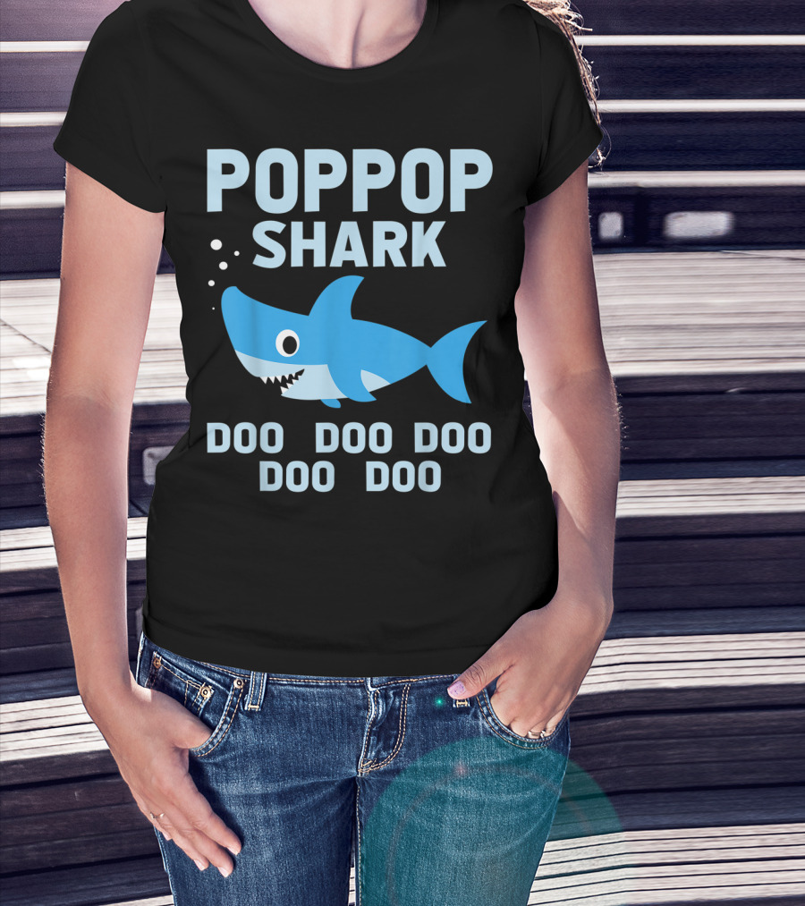 Popgop Shark Doo Doo Doo Doo Doo T-Shirt