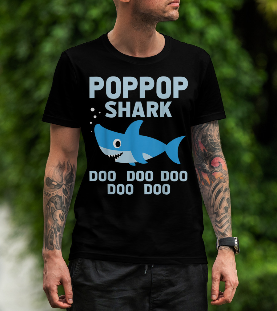 Popgop Shark Doo Doo Doo Doo Doo T-Shirt