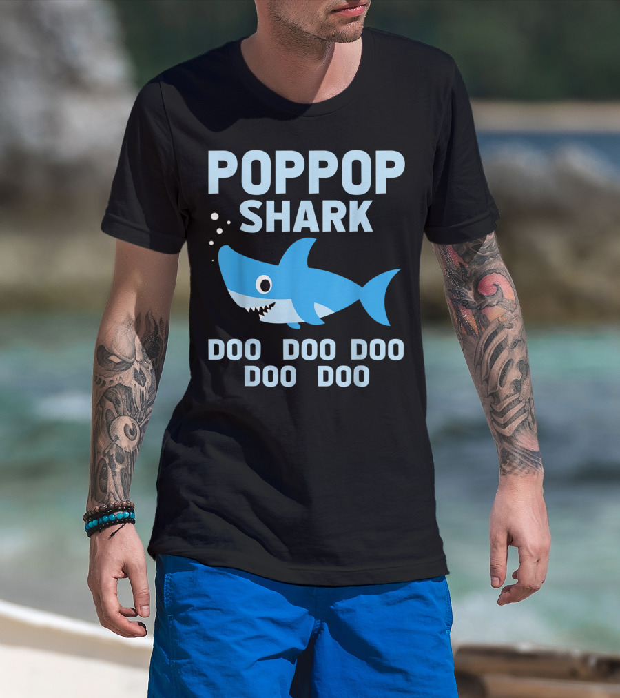Popgop Shark Doo Doo Doo Doo Doo T-Shirt