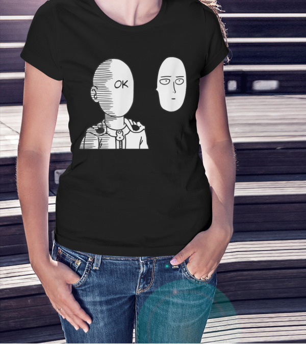 Saitama OK Face Oppai Otaku Manga T-Shirt