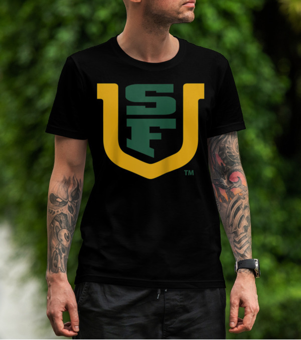 University Of San Francisco Dons NCAA SF Logo PPSNU031 Rag T-Shirt