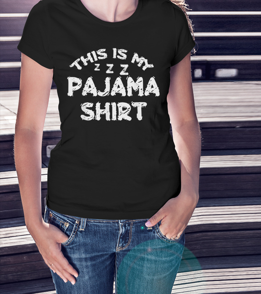 This Is My Pajama Shirt Funny Sleepover ZZZ T-Shirt