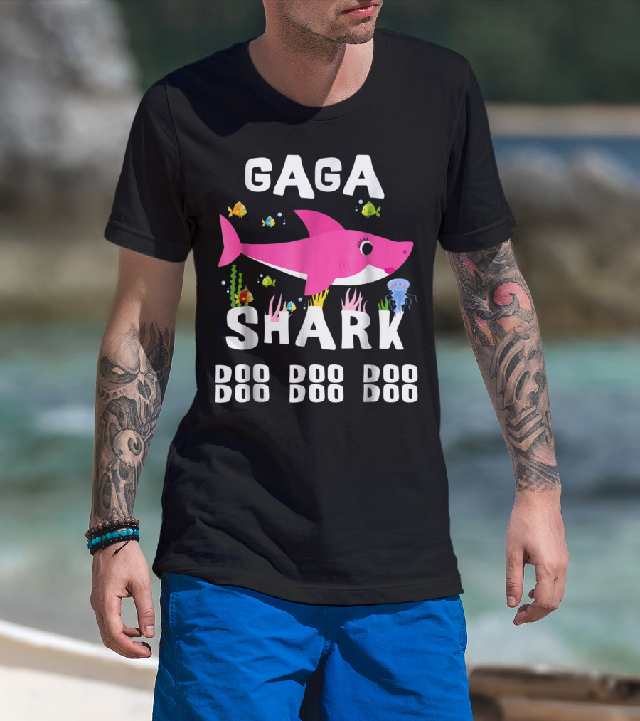 Gaga Shark Doo Doo Doo Mother's Day Chr T-Shirt