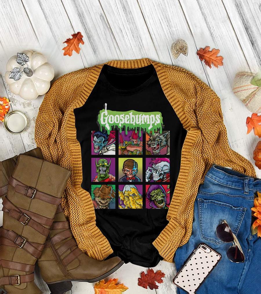Goosebumps Iconic Monsters Yearbook Portrait Collection T-Shirt