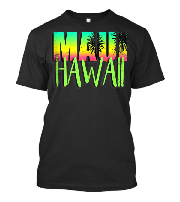 Maui Hawaii Vintage Sunset Vacation T-Shirt
