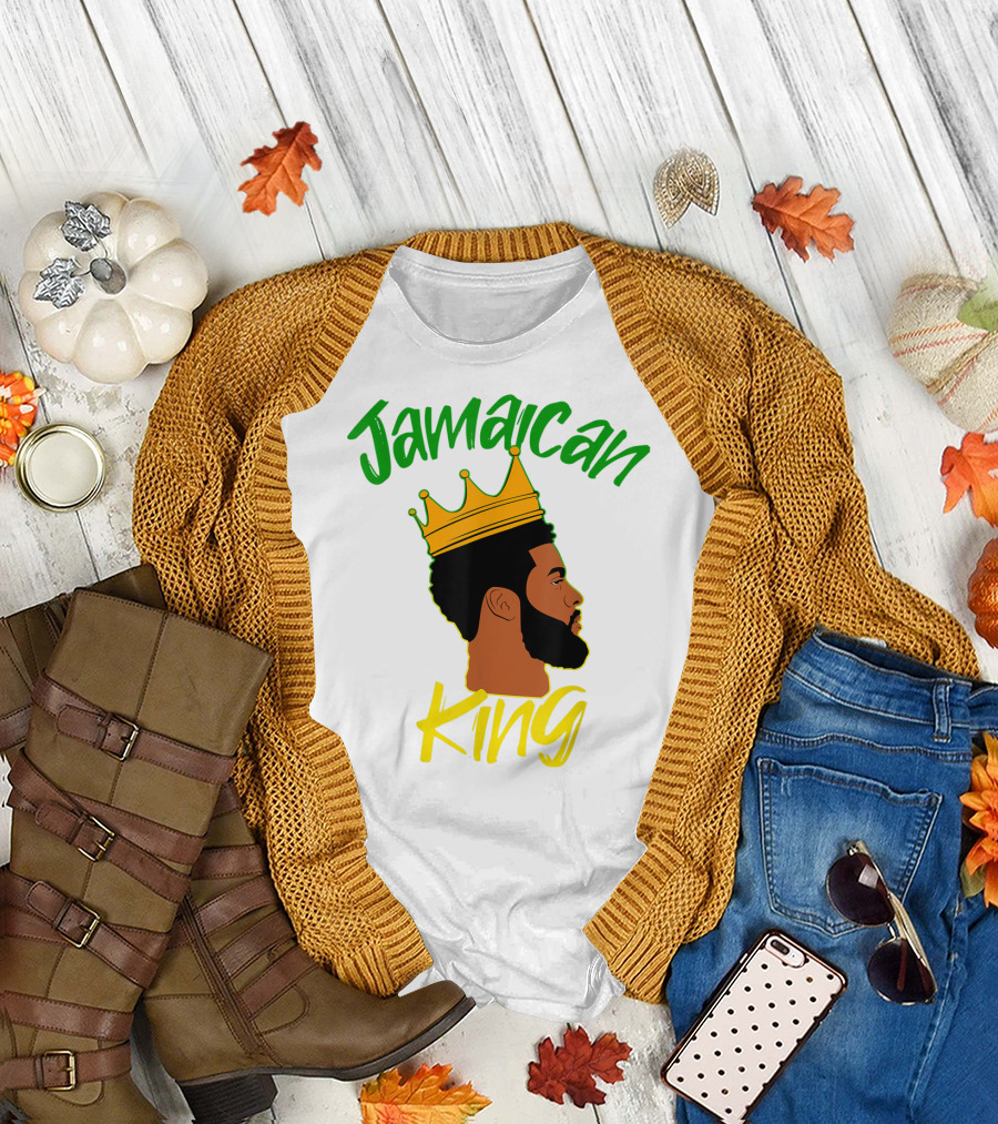 Jamaican King Proud and Independent Black King T-Shirt