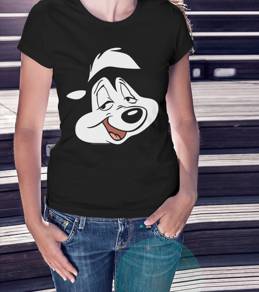 Looney Tunes Pepe Le Pew Face Character Classic T-Shirt