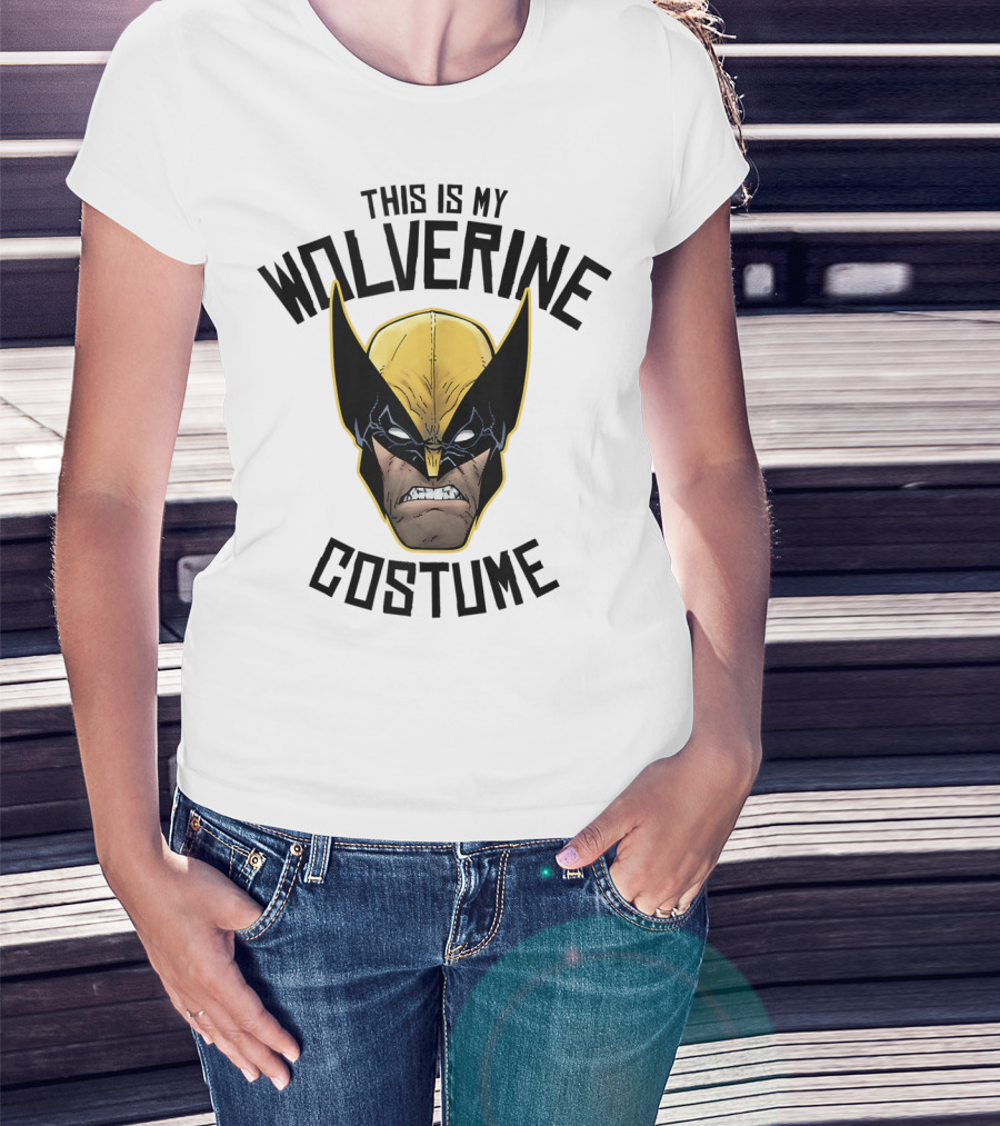 Marvel Wolverine This Is My Costume Head Shot T-Shirt