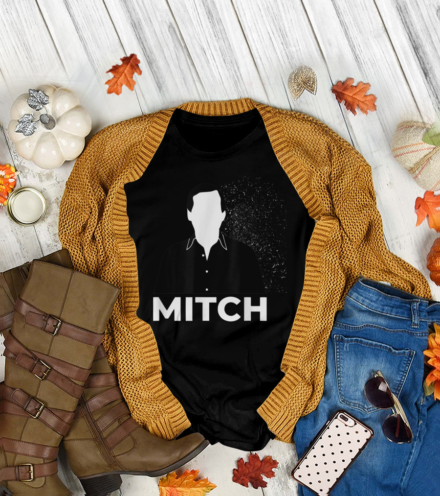 Mitch Faceless Silhouette with Exploding Background T-Shirt