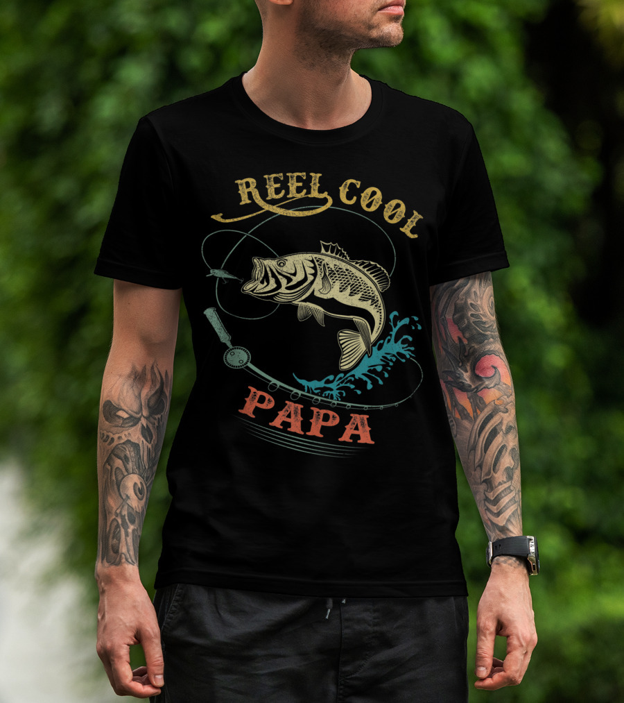 Reel Cool Papa Fishing Men's T-Shirt