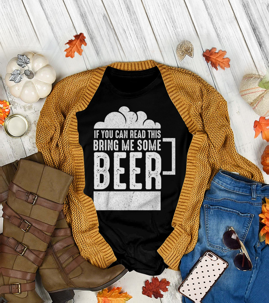 Mens If You Can Read This Bring Me Some Beer Mug Bubbles T-Shirt