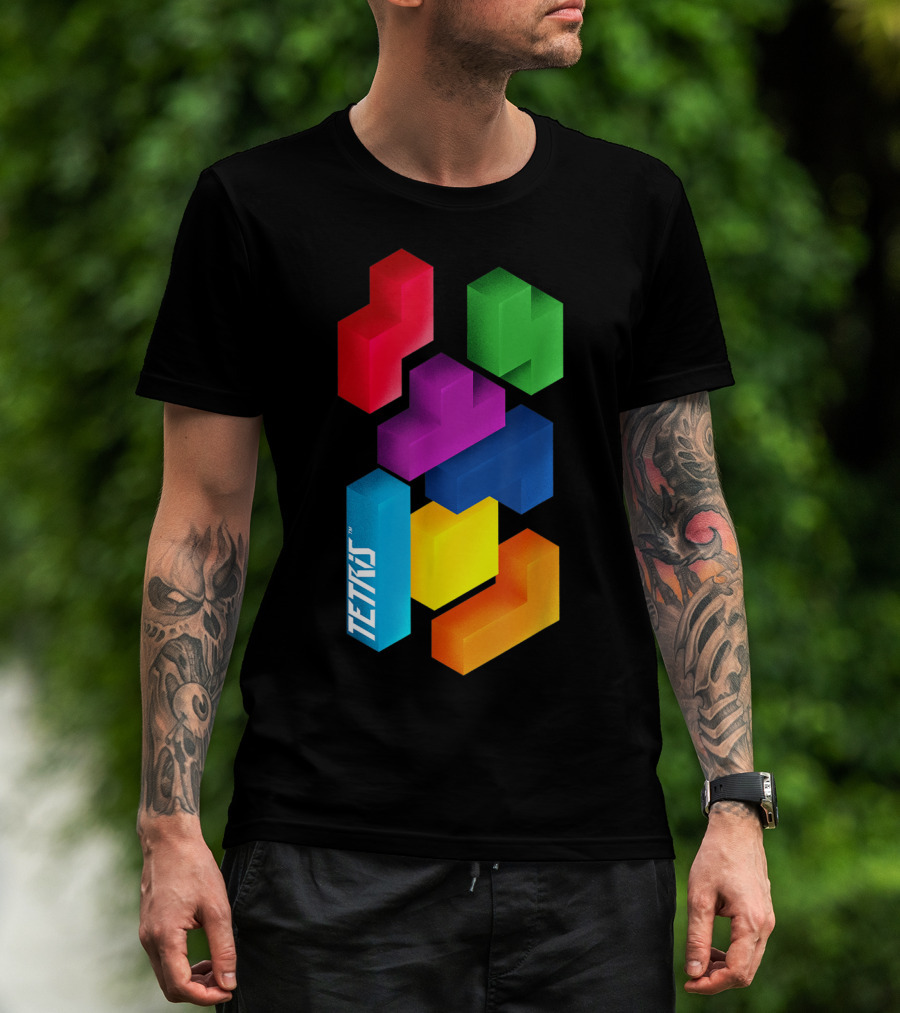 Tetris Colorful Blocks Mommy And Me T-Shirt
