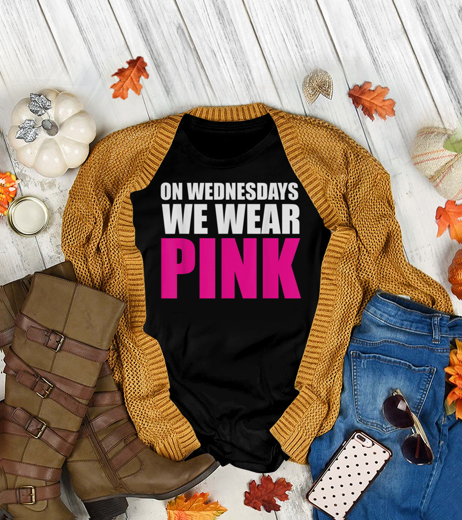 On Wednesdays We Wear Pink Mean Girls Reference T-Shirt