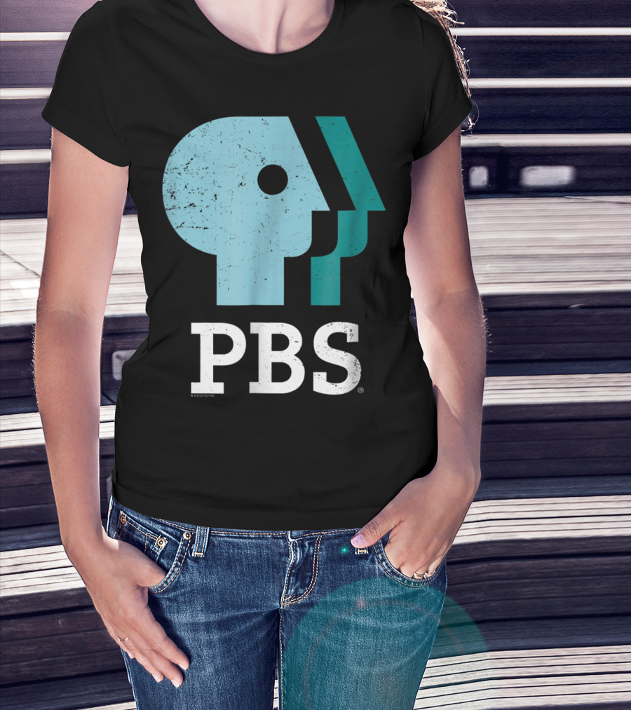 PBS Distressed Sky Mint Pistachio T-Shirt