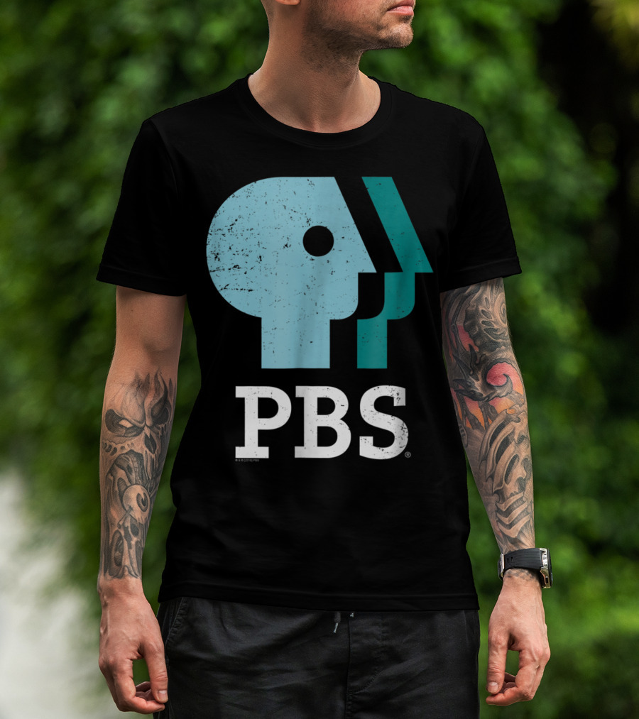 PBS Distressed Sky Mint Pistachio T-Shirt