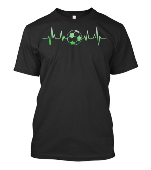 Soccer Heartbeat Sports Soccer Ball Pulse T-Shirt
