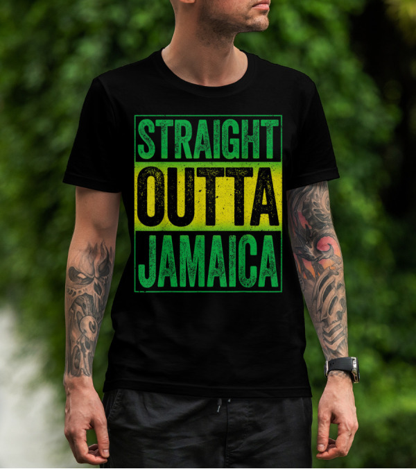 Straight Outta Jamaica Caribbean Party Vibes T-Shirt