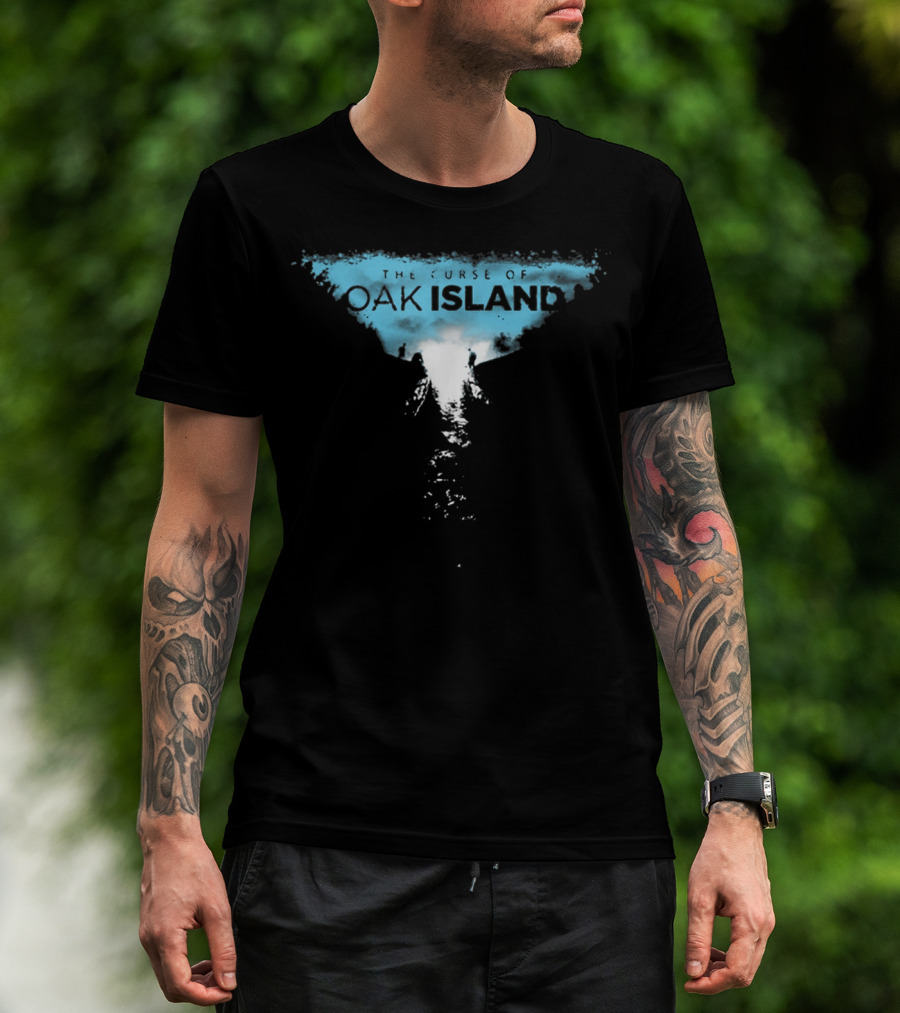 The Curse Of Oak Island Mysterious Treasure Excavation Scene T-Shirt