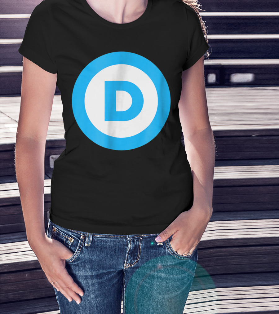 Vote Elect Democrat Freedom D Circle T-Shirt