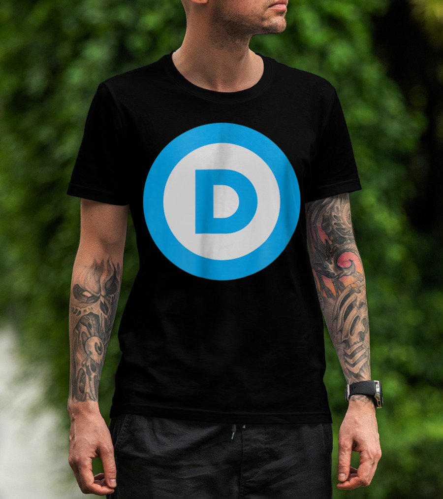 Vote Elect Democrat Freedom D Circle T-Shirt