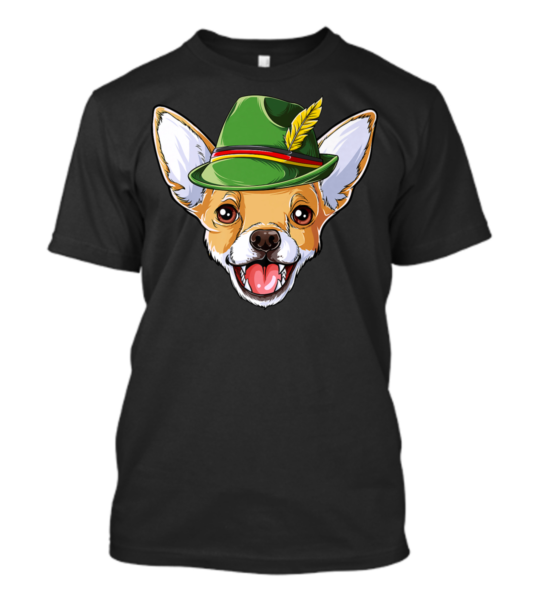 Chihuahua Oktoberfest Kids Boys Lederhosen Bavarian Hat T-Shirt