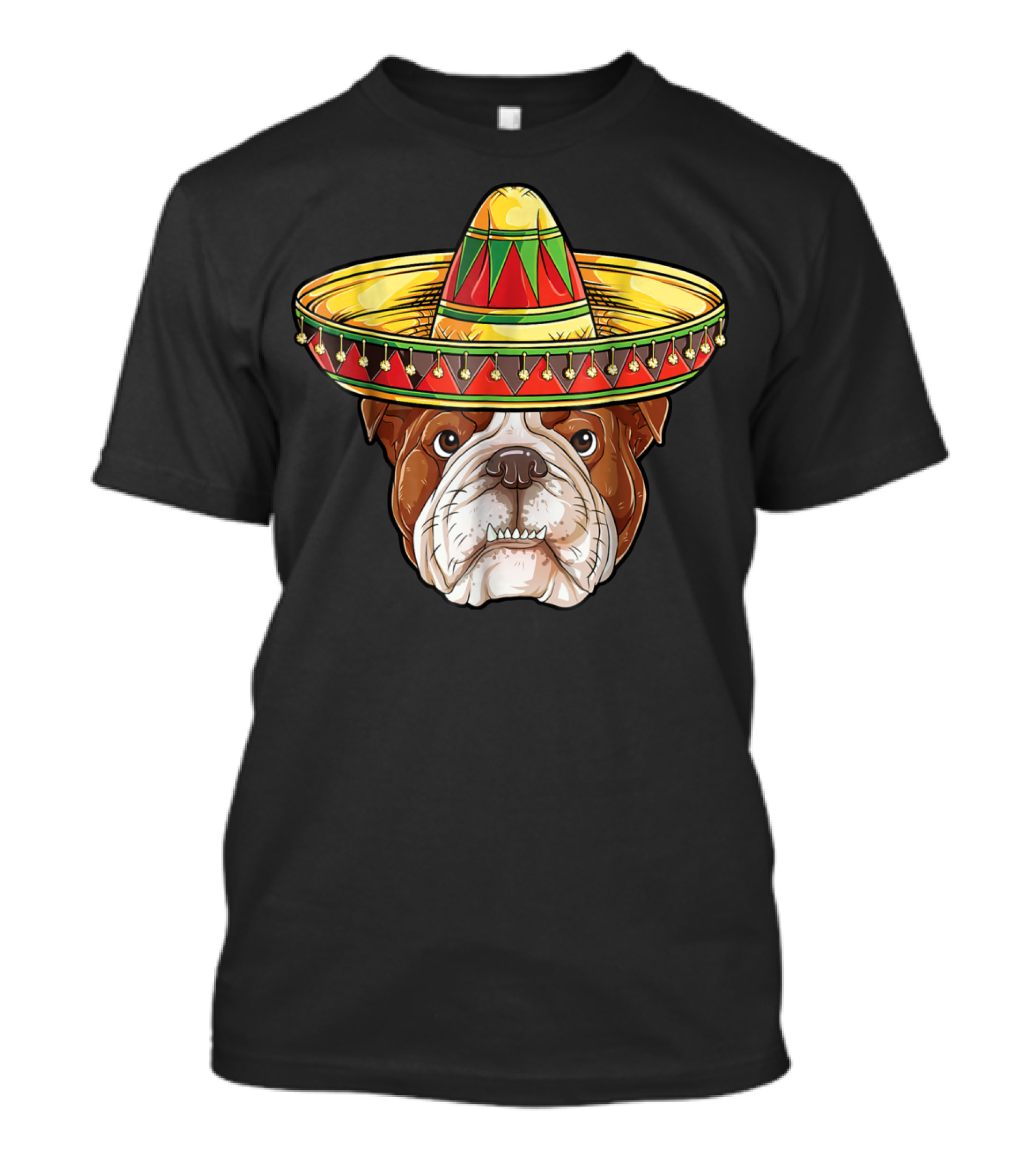 Cinco De Mayo English Bulldog Sombrero Boy T-Shirt