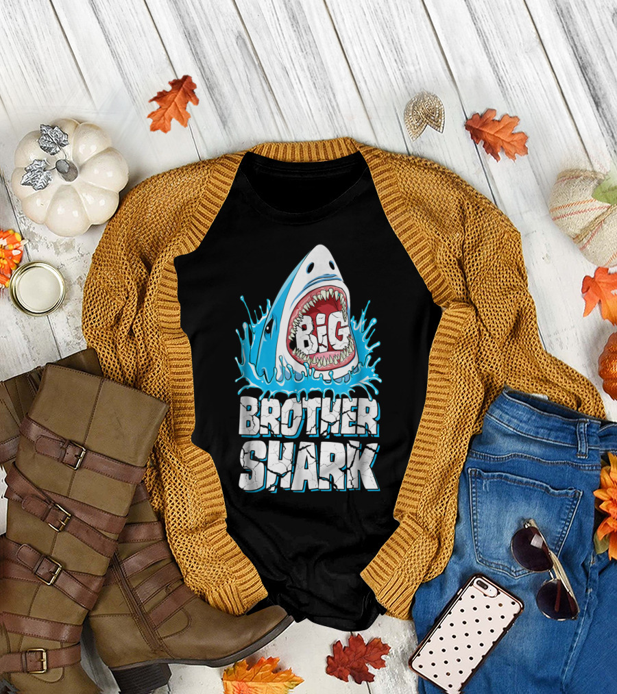 Big Brother Shark Splash Family Matching T-Shirt