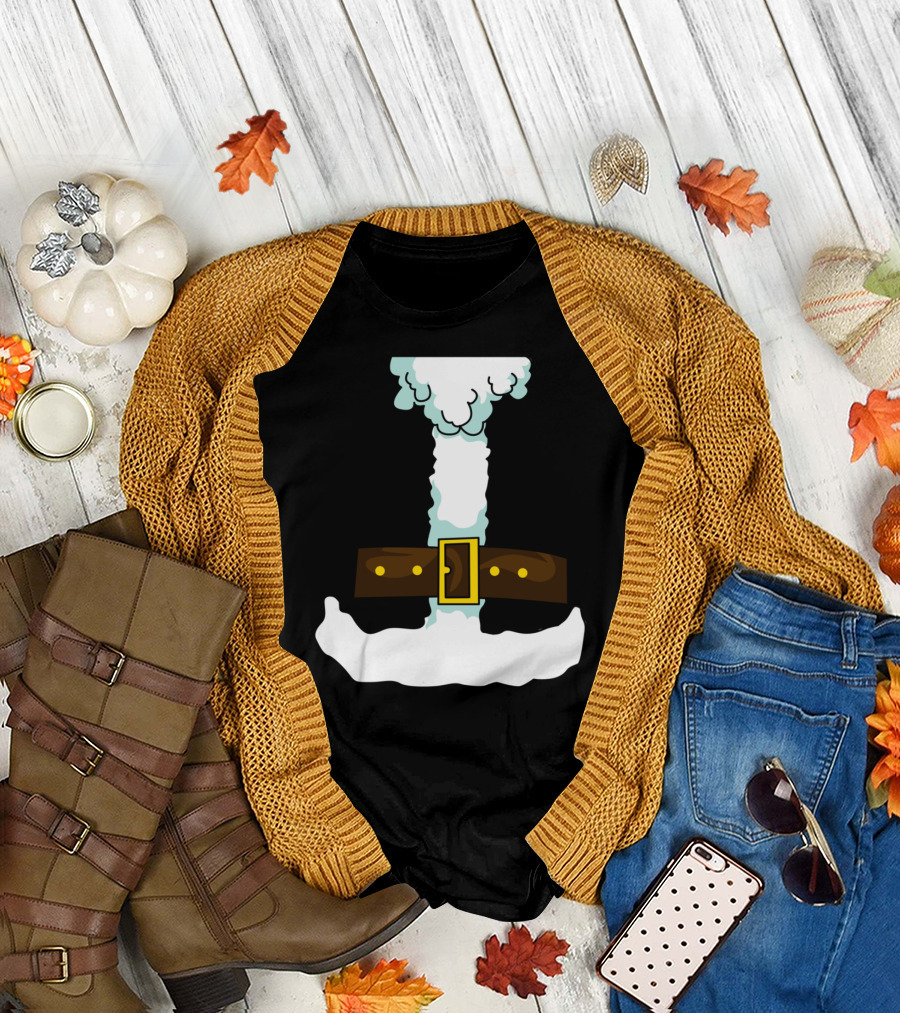 Santa Claus Belt Letter I T-Shirt
