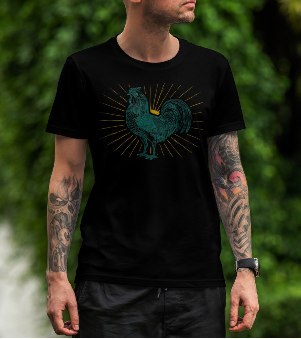 Funny Chicken Lover Farm Poultry Farmer Radiant Rooster T-Shirt