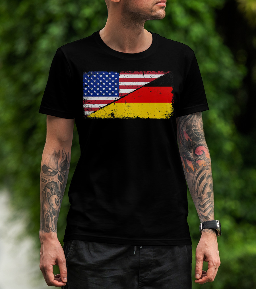 German American Flag Oktoberfest Mashup T-Shirt