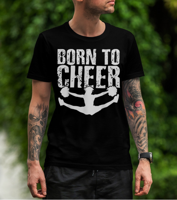 Born To Cheer Cheerleading Squad Split Jump T-Shirt