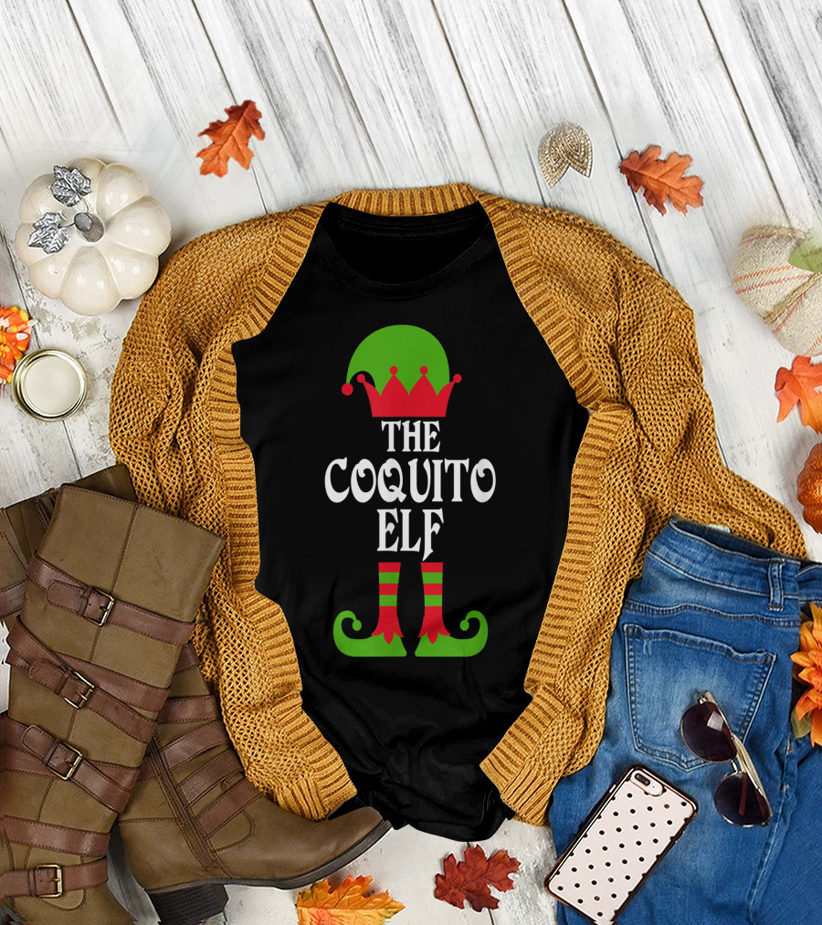 The Coquito Elf Christmas Boricua Puerto Rican T-Shirt