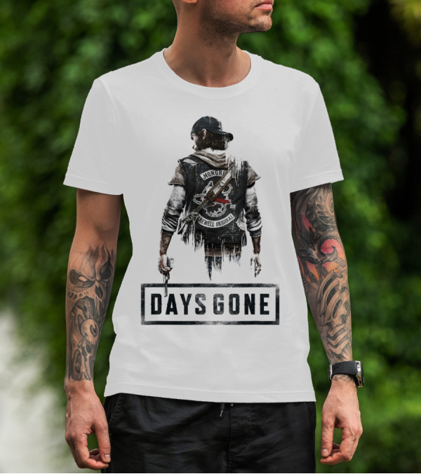 Days Gone Game Character Back View T-Shirt