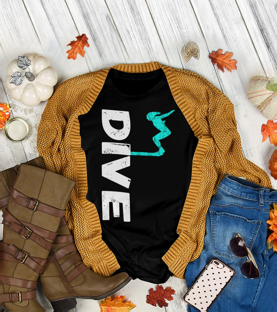 Dive Springboard Platform Diving Board Jumper T-Shirt