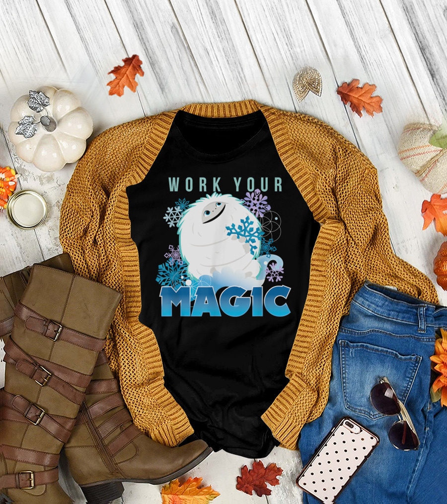 Dreamworks Abominable Work Your Magic Yeti with Snowflakes T-Shirt