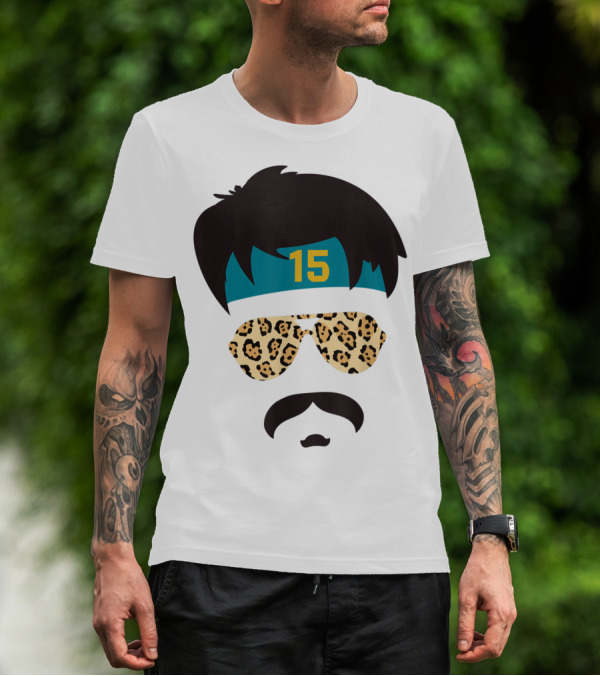 Jacksonville Football Uncle Rico Leopard Sunglasses 15 Headband 904 T-Shirt
