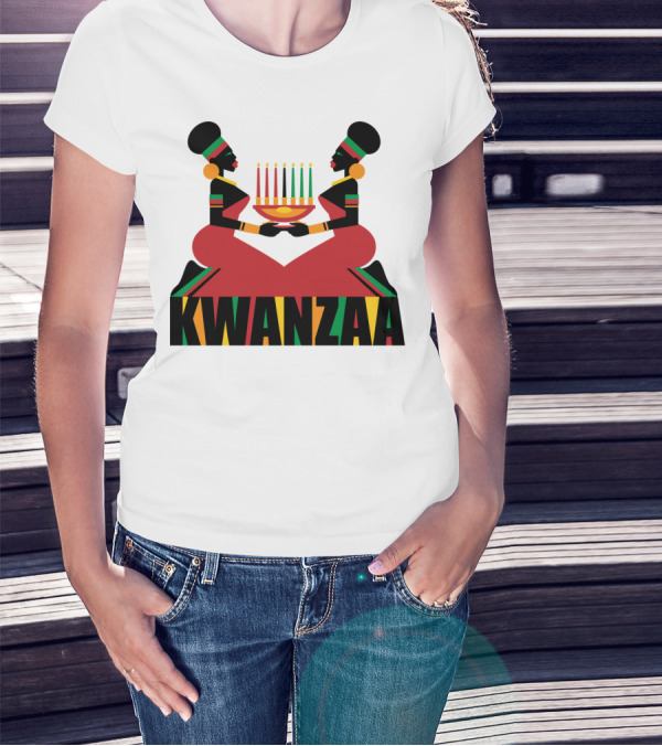 Kwanzaa Celebration African Kinara Tradition T-Shirt