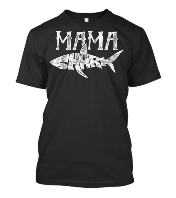 Mama Shark Jawsome Family Matching Moms Women College T-Shirt